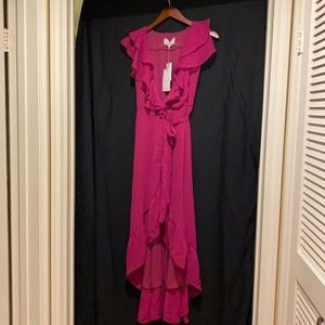 WAYF Andie Wrap Flutter Dress